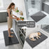Yimobra Bathroom Rugs Non Slip Washable 32x20 Inch - Ultra Soft Absorbent Chenille Bath Mat, Quick Dry Shaggy Floor Carpet for Tub Shower, Dark Gr...