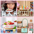 33 Pieces Miniature Fast Food Toy Miniature Food Accessories Play Toys Dollhouse Accessories Hamburger Fries Cake Milk Food Kitchen Accessory Toy ...
