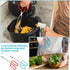 2 Pieces 10.6 Inch Stainless Steel Kitchen Scissor Tongs Heavy Duty Cooking Tongs, with Comfortable Red Blue Handle for Cooking Barbecue Food, Dis...