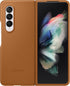 Samsung Galaxy Z Fold 3 Phone Case, Leather Protective Cover, Heavy Duty, Shockproof Smartphone Protector, US Version, Camel,EF-VF926LAEGUS...