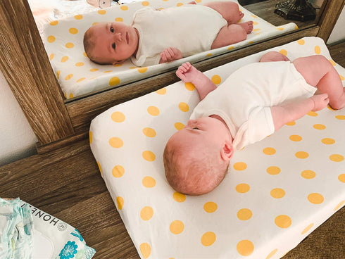 Changing Pad Cover – Premium Baby Changing Pad Covers 4 Pack – Boy or Girl Changing Pad Cover – Pure Cotton Machine Washable Pink and White Changi...