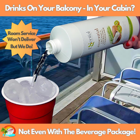Flasks for Liquor Disguise | Rum Runners for Cruise | Empty Shampoo Bottles for Hidden Containers | Alcohol Smuggling Kit | Plastic Flask | Liquor...