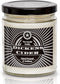 Dickens Cider- Funny Apple Bourbon Cider Scented Jar Candle Fall- 6 Ounce- 40 Hour Burn...