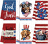 Bencailor 6 Pcs 4th of July Kitchen Towel Patriotic Star Absorbent Hand Towels Independence Day Gnome Dish Cloths Dish Microfiber Towels for Home ...