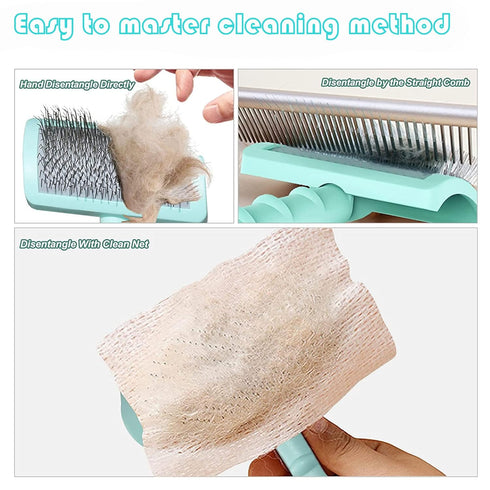 Large Slicker Brush for Dogs,Cats,Extra Long Pin Shedding Brush for Long Haired Dog,Cat, Pet Grooming Wire Brush for Thick Undercoat Curly Hair,25...