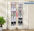 MISSLO Over The Door Shoe Organizer 12 Large Mesh Pockets Hanging Narrow Closet Door, White, 2 Pack...