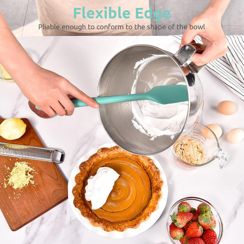 14in Extra Long Silicone Spatula: U-Taste 480ºF Heat Resistant Flexible Baking Mixer Scraper, Large Rubber Mixing Stirring Scraping Seamless Kitch...