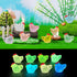 30PCS Luminous Mini Resin Chicken Glow in The Dark Tiny Chicken Figurines Animals Decoration Micro Garden Landscape Aquarium Dollhouse Ornament Ac...