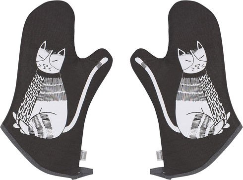 Now Designs Basic Oven Mitt, Purr Party, 2 Count...