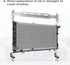 X AUTOHAUX Universal Oil Cooler Mounting Bracket Kit 330mm Aluminum Alloy Engine Oil Cooler Radiator Adapter Kit Oil Cooler Bracket Kit Silver Ton...