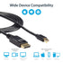 StarTech.com 3 ft Mini DisplayPort to DisplayPort 1.2 Adapter Cable M/M - DisplayPort 4k with HBR2 support - 3 feet Mini DP to DP Cable (MDP2DPMM3...
