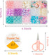 OSNIE Mermaid DIY Bead Jewelry Making Kit for Kids Girls with Jellyfish Shark Heart Starfish Shell Sailboat Pearl Charms Beads for Bracelets Rings...
