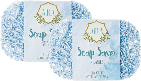 Aira Soap Saver - Dish & Holder Accessory - BPA Free Shower & Bath Holder - Drains Water, Circulates Air, Extends Life - Easy to Clean, Fits All D...