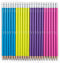 Yoobi No. 2 Pencils, Pre-sharpened in Bright Colors, Pink, Purple, Blue and Yellow Pencils, Fun School Supplies For Kids, Teens and Adults, 24 Pac...