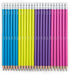 Yoobi No. 2 Pencils, Pre-sharpened in Bright Colors, Pink, Purple, Blue and Yellow Pencils, Fun School Supplies For Kids, Teens and Adults, 24 Pac...