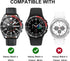 Bezels Compatible Galaxy Watch 3 45mm Bezel, Aluminum Metal Bezel Case Adhesive Cover Anti Scratch Protection Cover for Galaxy Watch 4 Classic 46m...