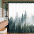 Nature Forest Shower Curtain, Woodland Shower Curtain for Bathroom, Tree Mountain Landscape Plant Decorative Bath Curtain Set with Hooks 60 x 72 I...