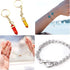 YAKA 1600Pcs 6 Different Sizes Open Jump Rings,5mm 6mm 7mm 8mm 9mm 10mm Ring Jewelry Keychain for Jewelry Making Accessories,1Pcs Jump Ring Open/C...
