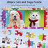 100 Piece Puzzles for Kids Ages 4-8 8-10, Christmas Puzzle Dogs and Cat Puzzles, Holiday Jigsaw Puzzles for Kids Adults, Puzzles for Kids Ages 3-5...