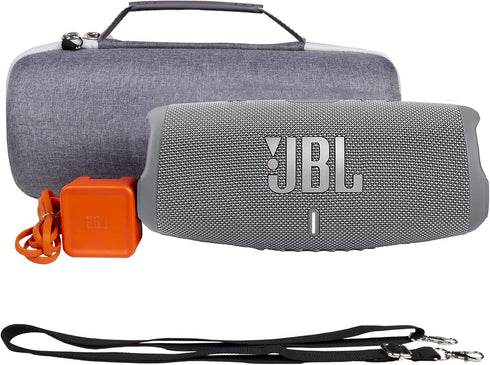 Khanka Carrying Case Replacement for JBL Charge 4/5 Waterproof Portable Bluetooth Speaker. Extra Room for Charger and USB Cable (Gray)...