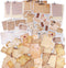 Vintage Scrapbook Paper Stickers, 90 Pcs Antique Looking Aged Paper Classic Old Writing Sticker for Scrapbook, Planner, Craft (2 Styles)...
