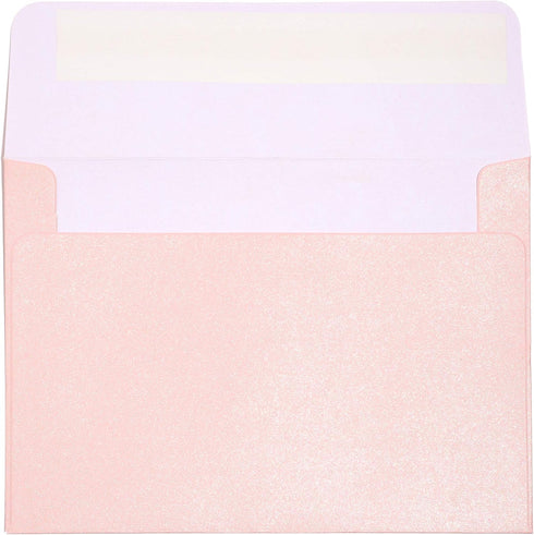 50 Pack A1 Premium Invitation Envelopes for Wedding, Metallic Pink, Mini Sized (3.6 × 5.1 In)...