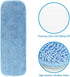 Reusable Microfiber Mop Pads, 6 Pack 18''x 6'' Mop Head Replacement, Wet/Dry Home & Commercial Cleaning Scrubbing Floor Mop Pad- Blue...