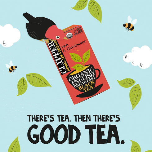 Clipper Tea Organic Fairtrade English Breakfast, Big Ben - USDA Organic, Non-GMO, Fair Trade, Sustainable Caffeinated Tea, 1 Pack, 20 Unbleached T...