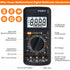 Digital Multimeter Tester, Multimeter Tester Pocket Voltmeter, Multi Tester Digital, Electric Tester with Backlight LCD Data Hold, Voltage Tester ...