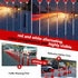Reflective Driveway Markers - 50”High Visiblility Driveway Reflectors Double Sided with Red & White Extra Thick Stainless Steel Pole - Rustproof f...