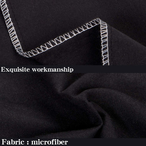 NTBAY King Pillowcase Set - 2 Pack Brushed Microfiber 20x36 Pillowcases - Soft, Wrinkle-Free, Fade-Resistant, Stain-Resistant, Black Pillowcases w...