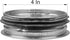 4" Inch Galvanized Steel Tee Cap with Rubber Gasket - Round Vent Cover - Indoor and Outdoor Pipe Cover - Dryer Vent Cover - Dryer Duct End Cap - Metal End Cap - Metal Plug -Round Metal Duct Cap