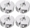 4pcs Double Split Shaft Collar for 8mm Shaft Set Screw Clamp-On Collars, 25mm OD, 10mm Width, for Stoppers, Position, Hold Timing Pulleys, Machine...