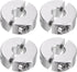 4pcs Double Split Shaft Collar for 8mm Shaft Set Screw Clamp-On Collars, 25mm OD, 10mm Width, for Stoppers, Position, Hold Timing Pulleys, Machine...