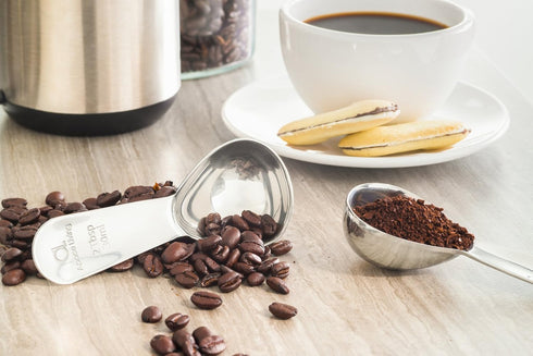 Apace Living Coffee Scoop (Set of 2) - 2 Tablespoon (2 Tbsp / 1/8 Cup / 1 oz) - The Best Stainless Steel Measuring Spoons for Coffee, Tea, and Mor...