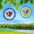 Wind Spinners-12 inch 3D Stainless Steel Eagle Hanging Wind Spinner Metal Wind Catchers Kinetic Sculpture for Lndoor,Outdoor Decor, Yard Art, Gard...