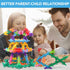 NEOACT 200PCS Building Blocks Kids Educational Building Toys Interlocking Plastic Connect Block Manipulatives for Preschool Kids Aged 3+, Creativi...