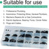 O Ring kit 457 Pcs Hydraulic o Rings 18 Size O Ring Assortment Rubber O-Ring Gasket Assortment Kit (457PCS)...