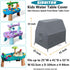 SIRUITON Kids Water Table Cover Fit Step2 Rain Showers Splash Pond Water Table,Waterproof Dust Proof Anti-UV Outdoor Toys Cover-Cover only-Grey...