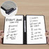 Whiteboard Notebook, Portable Dry Erase White Board Book Reusable Whiteboard Erasable Double-Sided Meeting Notebook with Marker Pen for Business O...
