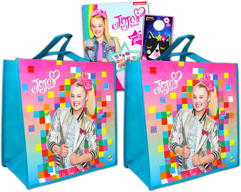 Nickelodeon Jojo Siwa Tote Bag Set Jojo Siwa Party Supplies - 2 Pack Jojo Siwa Party Favor Bag for Kids Nick Jr Jojo Siwa Party Decorations (Jojo ...