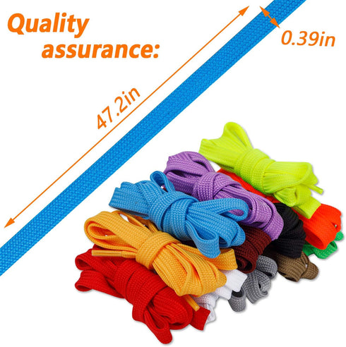 Flat Drawstring Pants Replacement - 24 Pack Drawstrings for Shorts Replacement, Colorful Flat Drawstring Replacement for Jackets Swim Trunks Shoe ...