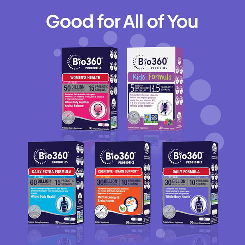 Adult Daily Probiotic Supplement for Women & Men, 30 Billion CFU, 10 Strains, Organic Prebiotic Fibers, Digestive & Immune Health, Occasional Cons...