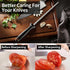 Knife Sharpener Rod, Kitchen Knives Sharpener Carbon Steel Professional Knife Sharpening Steel, Honing Rod with Hanging Holes (13 inches)...