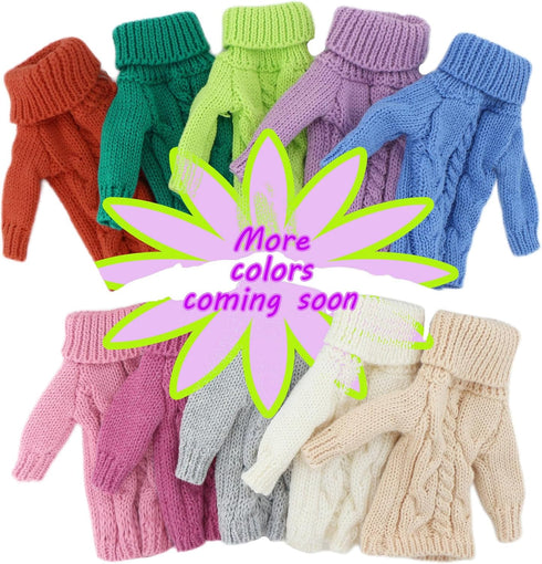 BJDBUS Winter Turtleneck Sweater Clothes for 11.5 inch Girl Doll Accessories (Grey)...