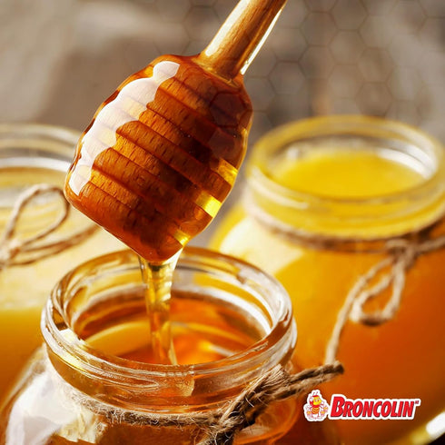 Broncolin Honey and Herbal Extracts, Honey Lemon Flavor, 6-Pack of 22 Drops Each, 6 Bags...