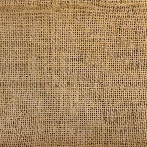 Texco Inc Solid Color Minimal Stretch 40" Wide 100% Jute Burlap Fabri, Art, Craft, Wrap, Home DIY Apparel Fabric, Natural 1 Yard...