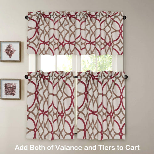 H.VERSAILTEX Blackout Curtain Valances for Kitchen/Bathroom - Thermal Insulated Window Valances for Living Room/Bedroom Rod Pocket Short Curtain 1...