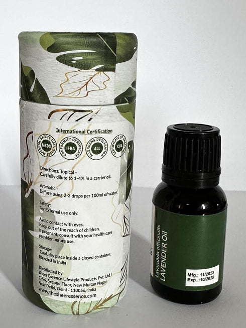 Lavender Essential Oil 15 ML (0.51 Fl.OZ) | 100% Pure Natural Undiluted Uncut Therapeutic Grade Lavandula Officinalis Essential Oil...