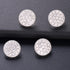 Jerler 10 Pcs Sliver Rhinestone Buttons Crystal Embellishments Sew on Clothing Buttons...